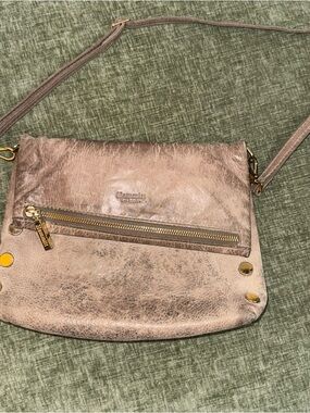 Hammitt VIP Taupe Leather Crossbody Bag